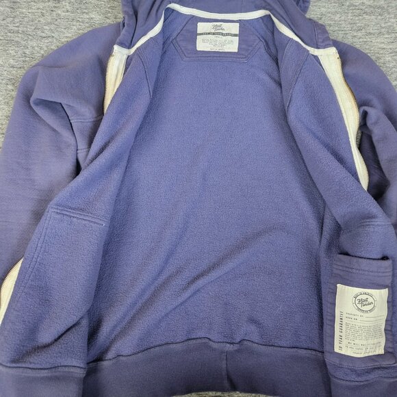 Flint And Tinder 10 Year Hoodie Mens Small Blue Sweatshirt Full Zip USA Outdoors - Picture 3 of 11